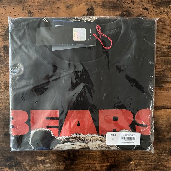 NEW Kith for the NFL Chicago Bears Photo Vintage T-Shirt - Large - SOLD OUT - Picture 1 of 3